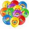 36 Pieces Pride Party Decorations Gay Pride Latex Balloons LGBT Birthday Party Balloons Rainbow Pride Love Love is Love Balloon Backdrop for LGBT Pride Month Decoration Supplies